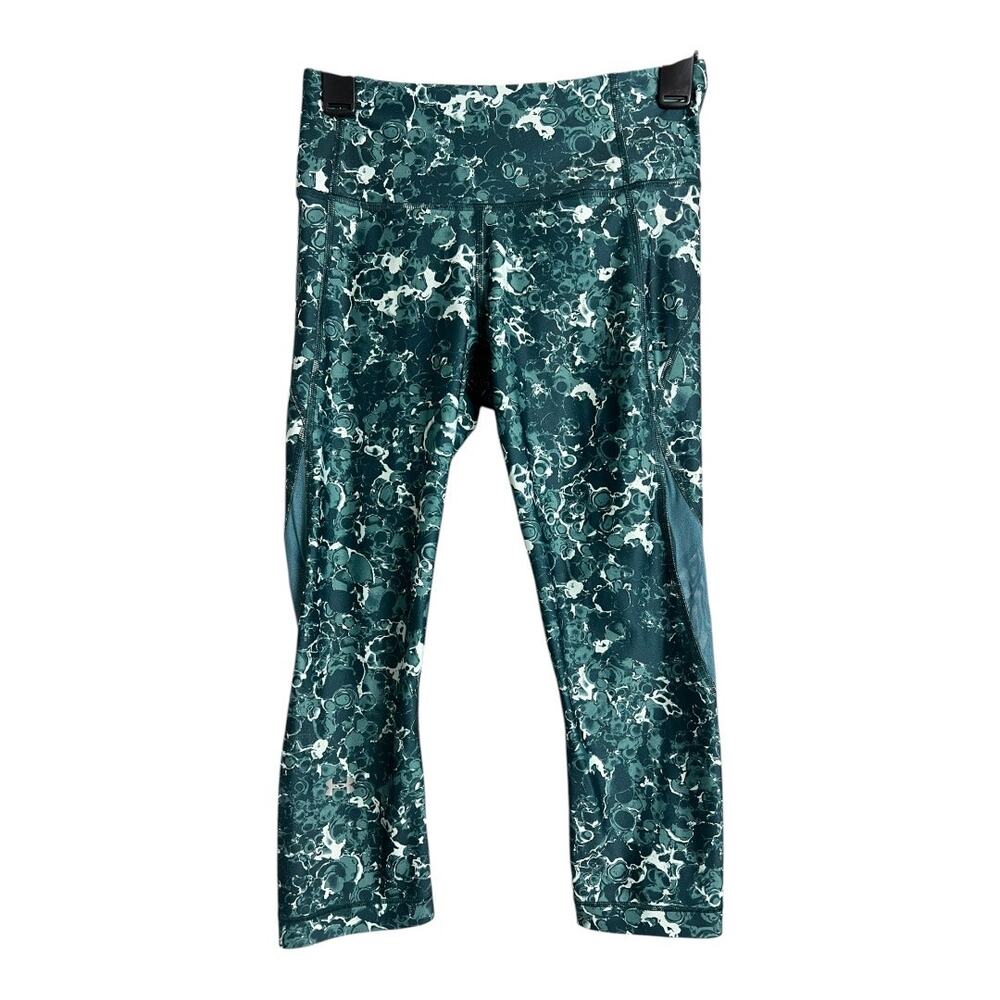 Under Armour Heat Gear Athletic Pants Workout Gym Running Yoga Sports M Green
